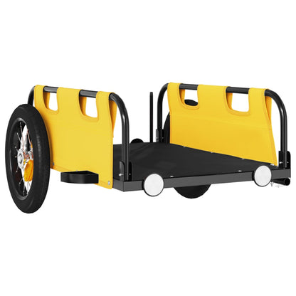 Rimorchio da Bici Giallo Oxford e Ferro