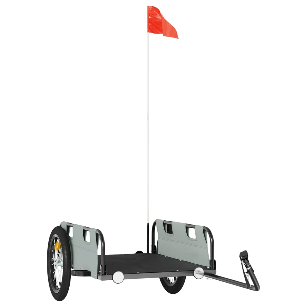 Rimorchio da Bici Grigio Oxford e Ferro - homemem39