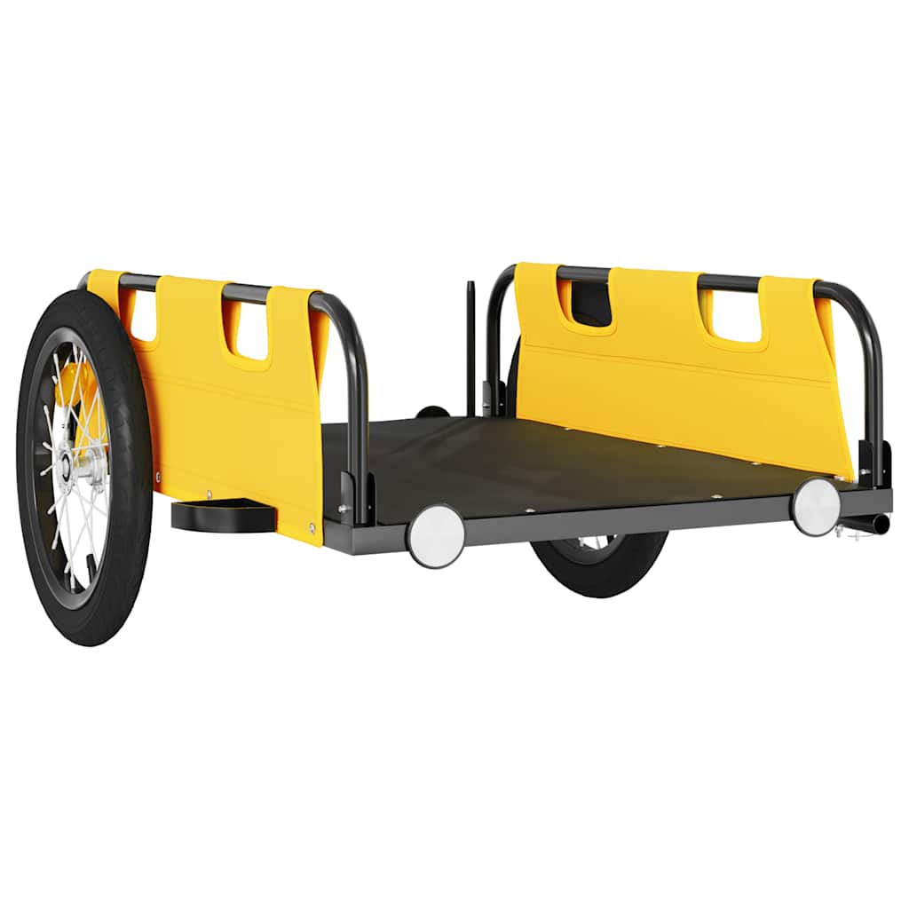 Rimorchio da Bici Giallo Oxford e Ferro