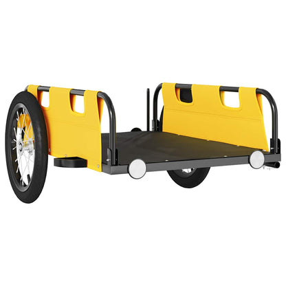 Rimorchio da Bici Giallo Oxford e Ferro