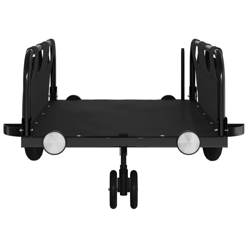 Rimorchio da Bici Nero Oxford e Ferro | homemem39