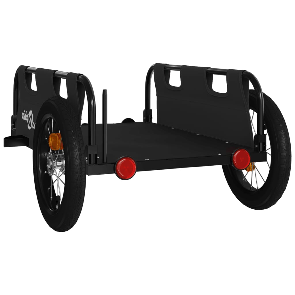 Rimorchio da Bici Nero Oxford e Ferro | homemem39