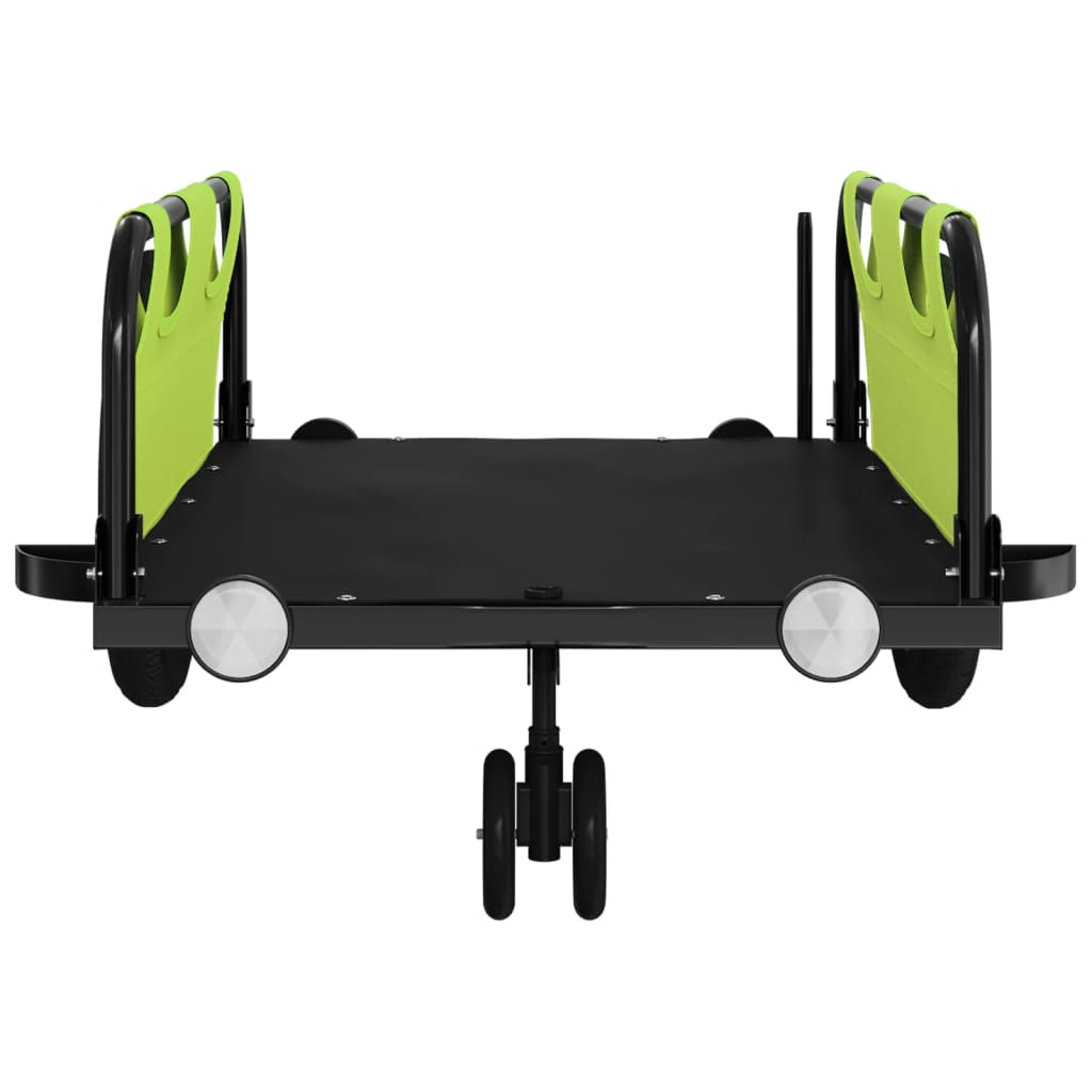 Rimorchio da Bici Verde Oxford e Ferro | homemem39