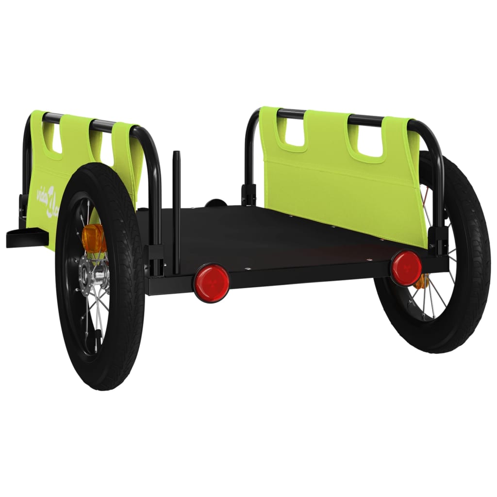 Rimorchio da Bici Verde Oxford e Ferro | homemem39