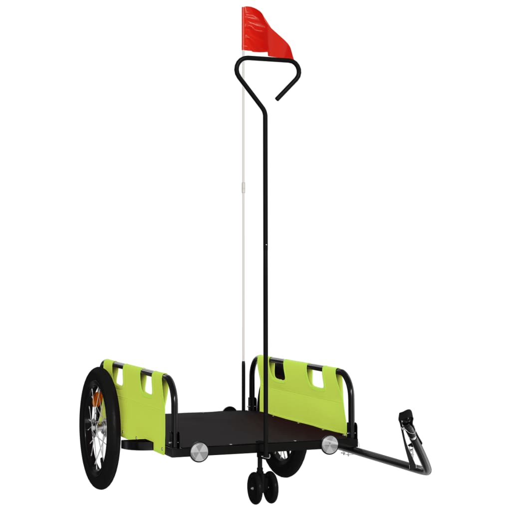Rimorchio da Bici Verde Oxford e Ferro | homemem39