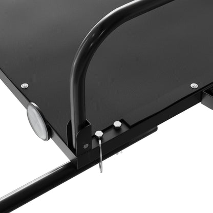 Rimorchio da Bici Nero 126x63x34 cm in Ferro