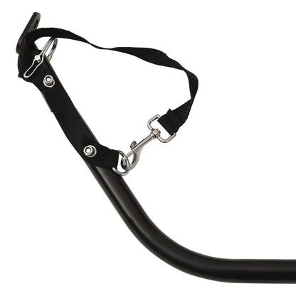 Rimorchio da Bici Nero 135x70x37 cm in Ferro