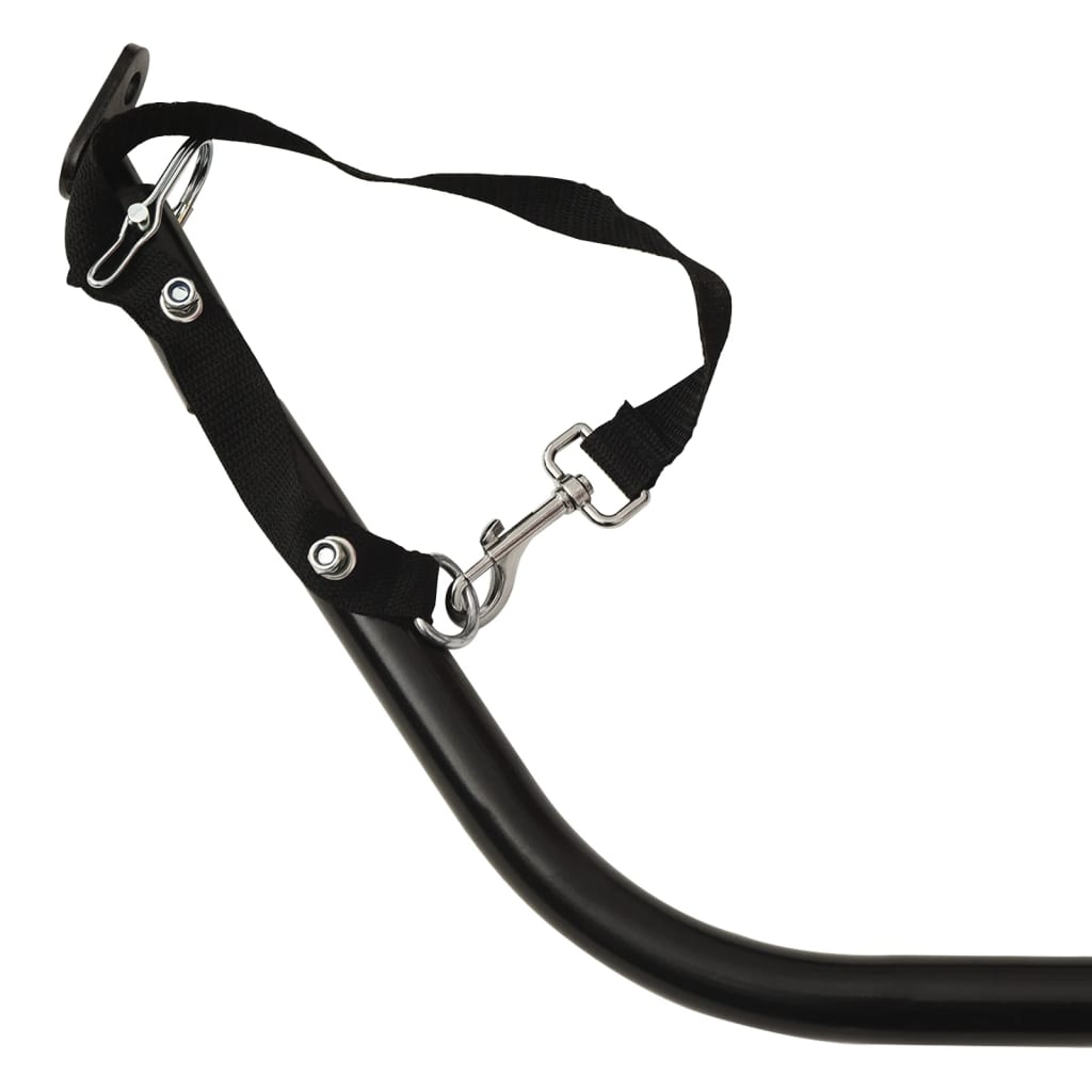 Rimorchio da Bici Nero 122x53x28 cm in Ferro | homemem39