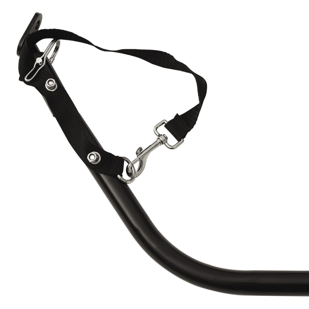 Rimorchio da Bici Nero 126x63x34 cm in Ferro | homemem39
