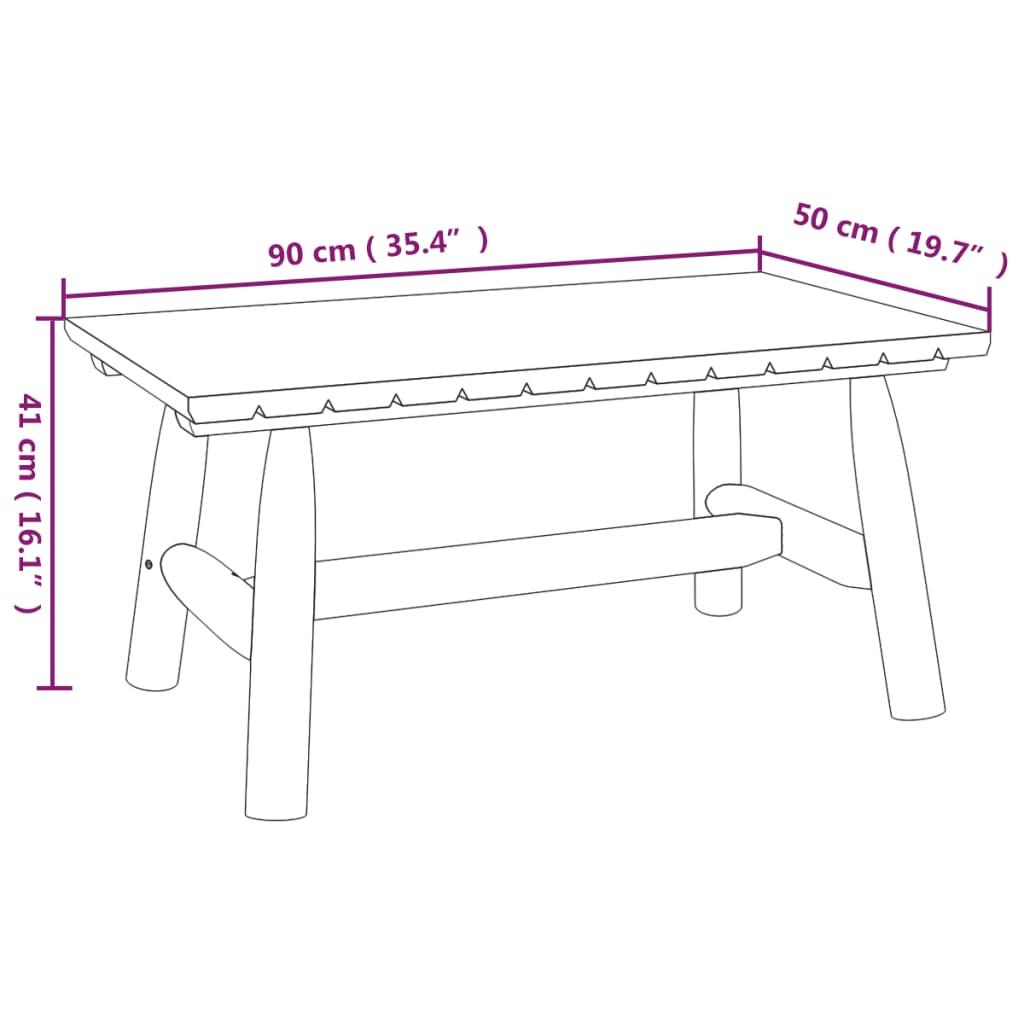 Set Divani da Giardino 4 pz in Legno Massello di Abete