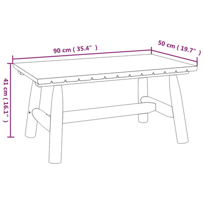 Set Divani da Giardino 4 pz in Legno Massello di Abete