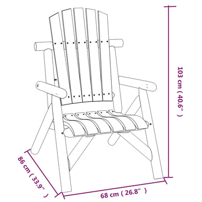 Set Divani da Giardino 3 pz in Legno Massello di Abete | homemem39