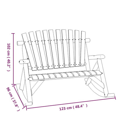 Set Divani da Giardino 3 pz in Legno Massello di Abete | homemem39