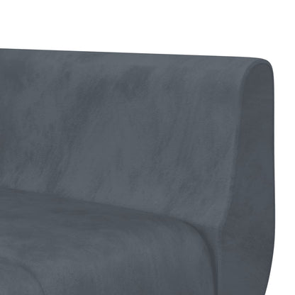 Divano Letto a L Grigio Scuro 275x140x70 cm in Velluto | homemem39
