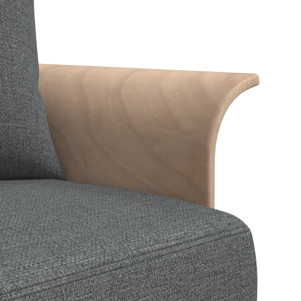 Divano Letto a L Grigio Scuro 279x140x70 cm in Tessuto | homemem39