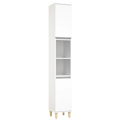 Set di Mobili da Bagno 3 pz Bianco in Legno Multistrato - homemem39