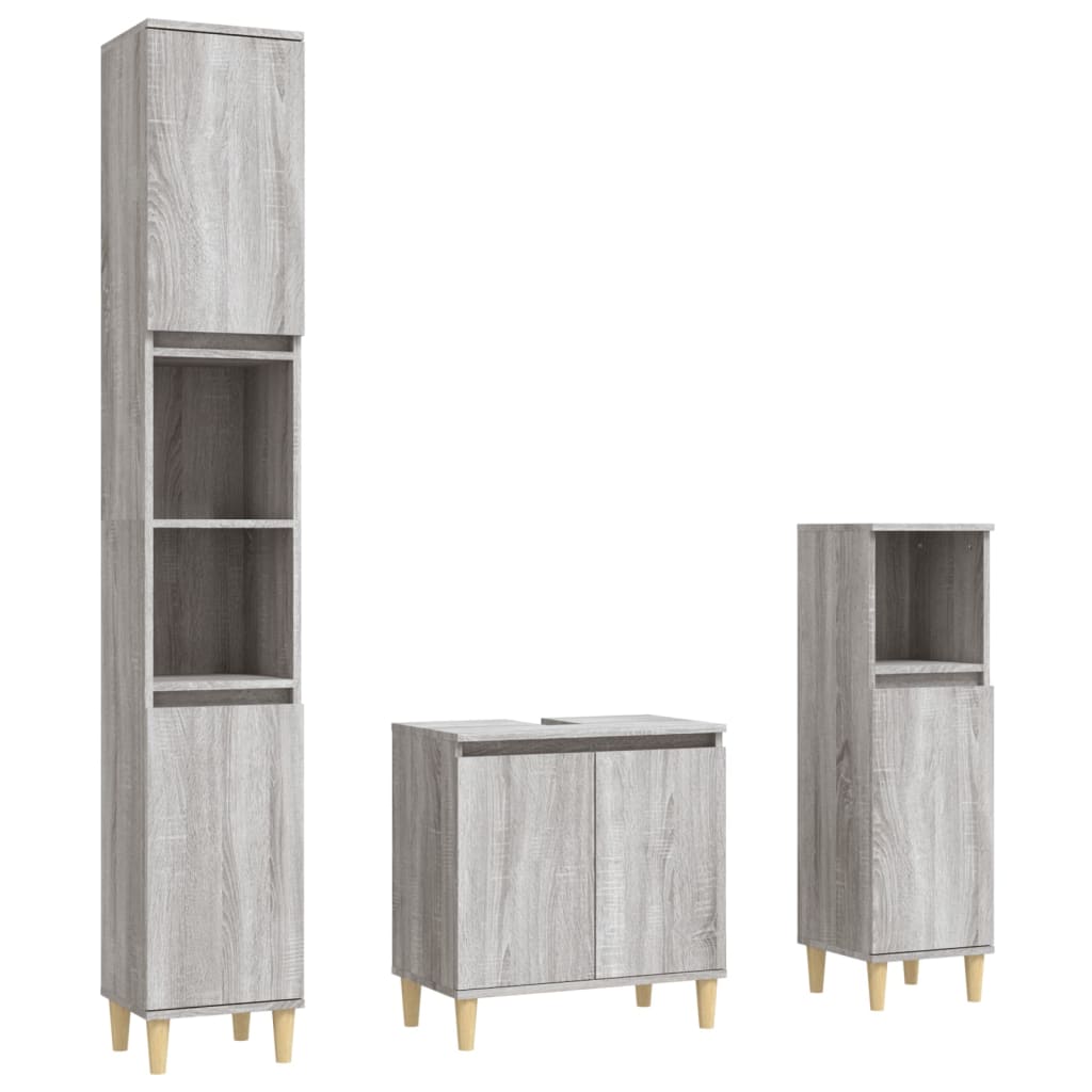 Set Mobili da Bagno 3 pz