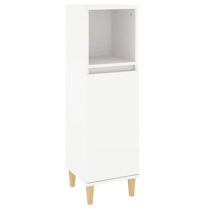 Set Mobili da Bagno 3 pz Bianco in Legno Multistrato | homemem39