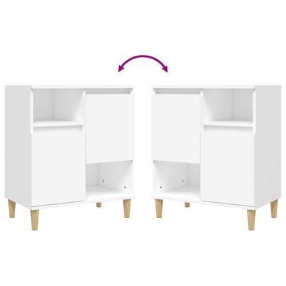 Credenze 2pz Bianche 60x35x70 cm in Legno Multistrato - homemem39