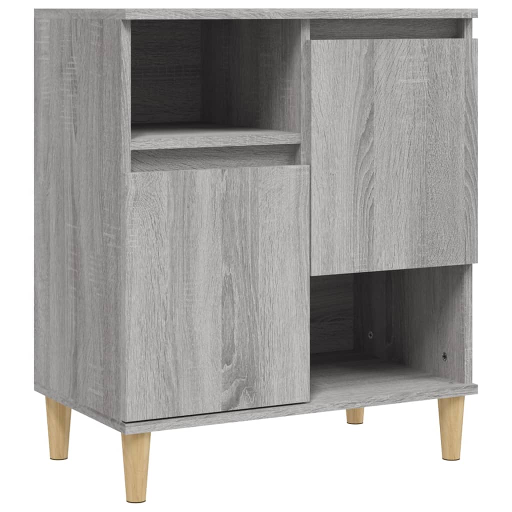 Credenze 2pz Grigio Sonoma 60x35x70 cm in Legno Multistrato