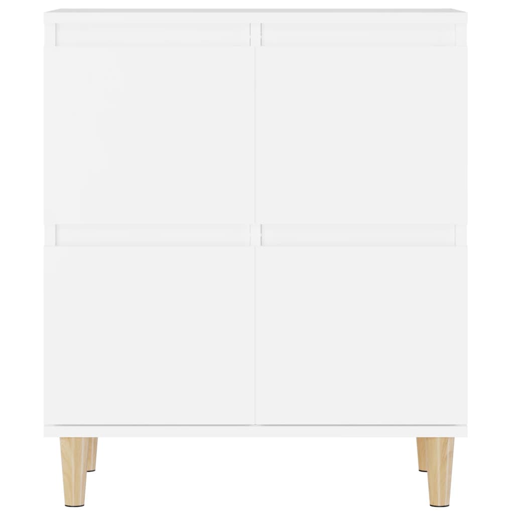 Credenze 2pz Bianche 60x35x70 cm in Legno Multistrato