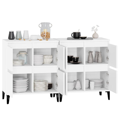 Credenze 2pz Bianche 60x35x70 cm in Legno Multistrato | homemem39