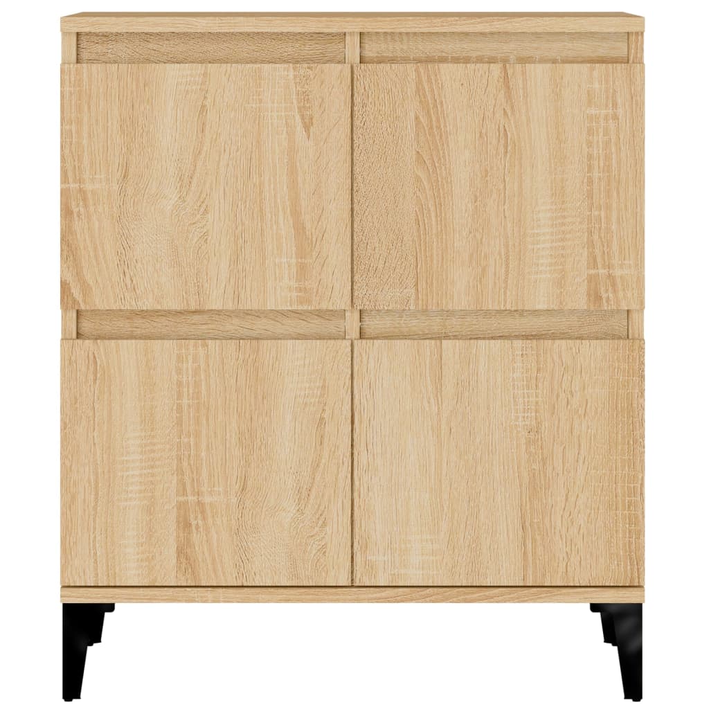 Credenze 2pz Rovere Sonoma 60x35x70 cm in Legno Multistrato