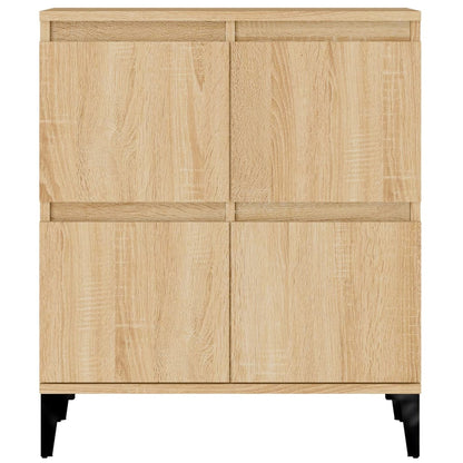 Credenze 2pz Rovere Sonoma 60x35x70 cm in Legno Multistrato