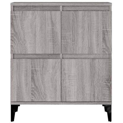 Credenze 2pz Grigio Sonoma 60x35x70 cm in Legno Multistrato
