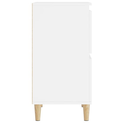 Credenze 3pz Bianche 60x35x70 cm in Legno Multistrato