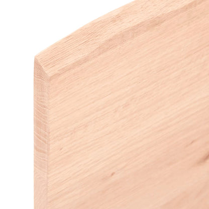 Piano per Tavolo 80x50x2 cm in Rovere Massello Non Trattato | homemem39