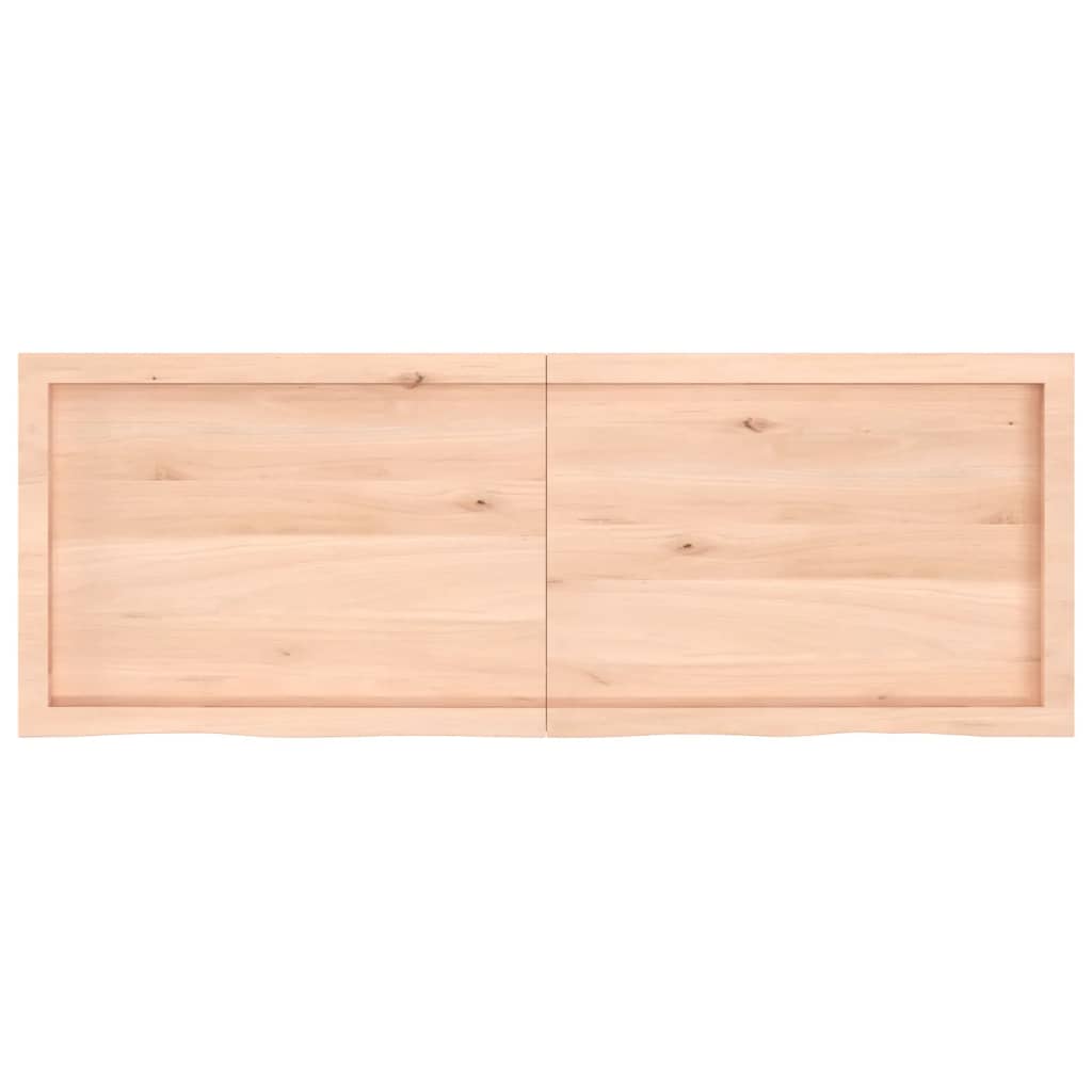 Table Top 140x50x(2-4)cm in Untreated Solid Oak