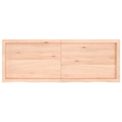 Table Top 140x50x(2-4)cm in Untreated Solid Oak