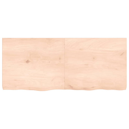 Table Top 140x60x(2-6)cm in Untreated Solid Oak