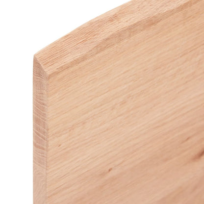 Piano Tavolo Marrone Chiaro 60x40x2cm Rovere Massello Trattato | homemem39