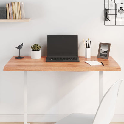 Brown Table Top 100x50x(2-4) cm Treated Solid Oak