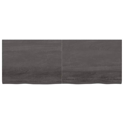 Piano Tavolo Marrone 160x60x(2-4) cm Rovere Massello Trattato - homemem39