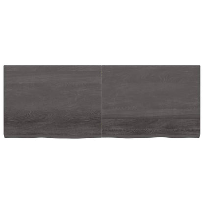 Piano Tavolo Marrone 160x60x(2-6) cm Rovere Massello Trattato - homemem39