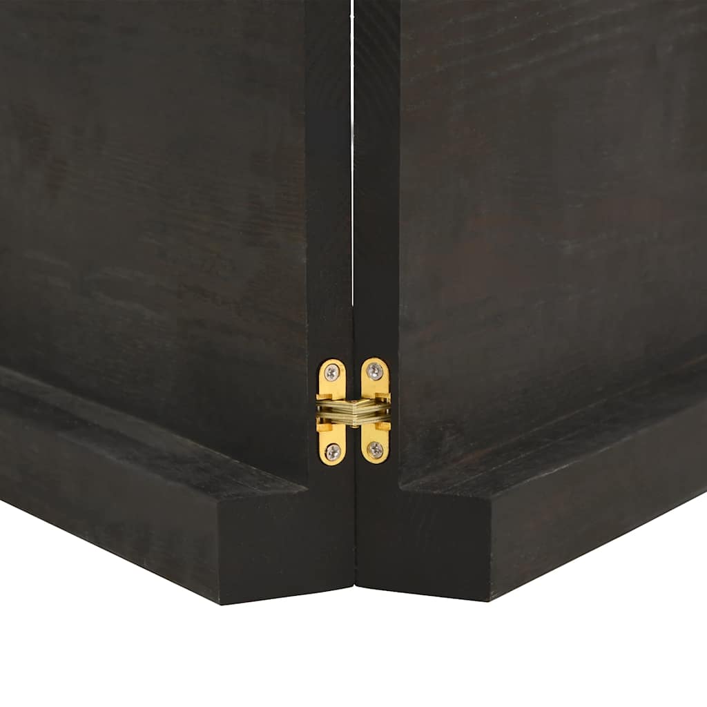 Piano Tavolo Marrone 200x50x(2-6) cm Rovere Massello Trattato