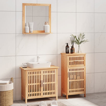 Set Mobili da Bagno 3pz in Legno Massello di Noce | homemem39