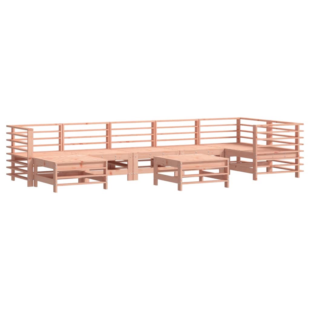 Set Divani Giardino 8 pz con Cuscini Legno Massello di Douglas