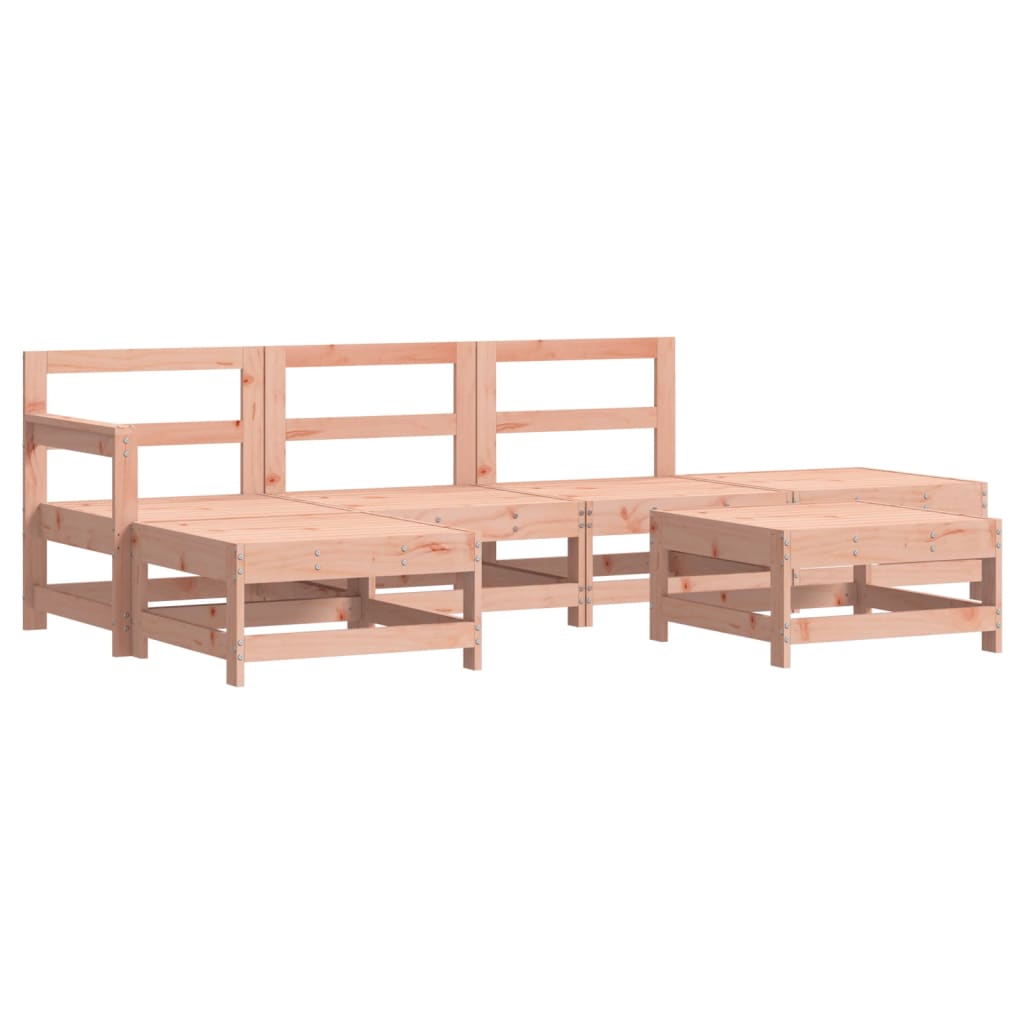 Set Divani Giardino 6 pz con Cuscini Legno Massello di Douglas