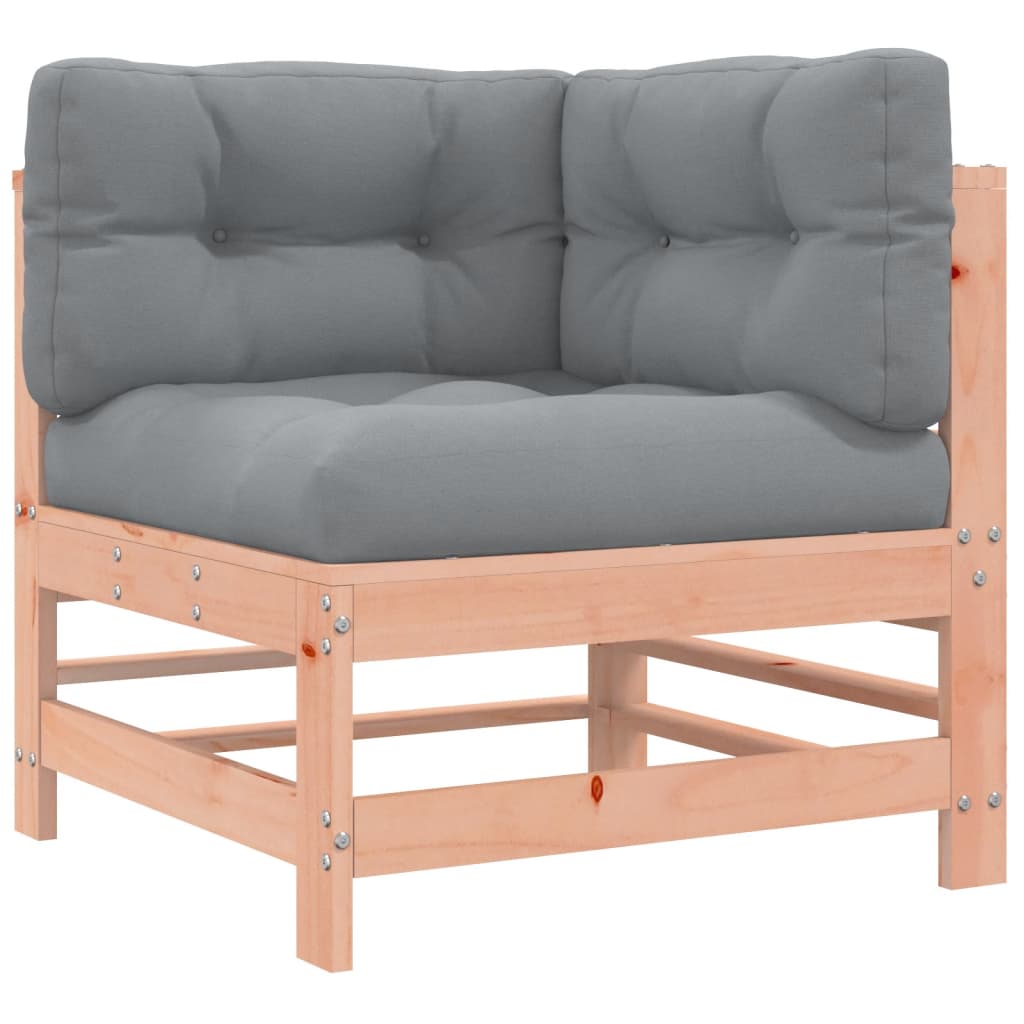 Set Divani Giardino 6 pz con Cuscini Legno Massello di Douglas