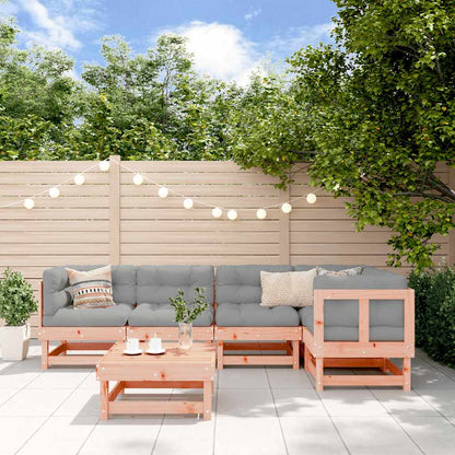 Set Divani Giardino 6 pz con Cuscini Legno Massello di Douglas | homemem39