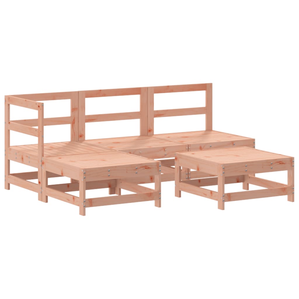 Set Divani Giardino 5 pz con Cuscini Legno Massello di Douglas - homemem39