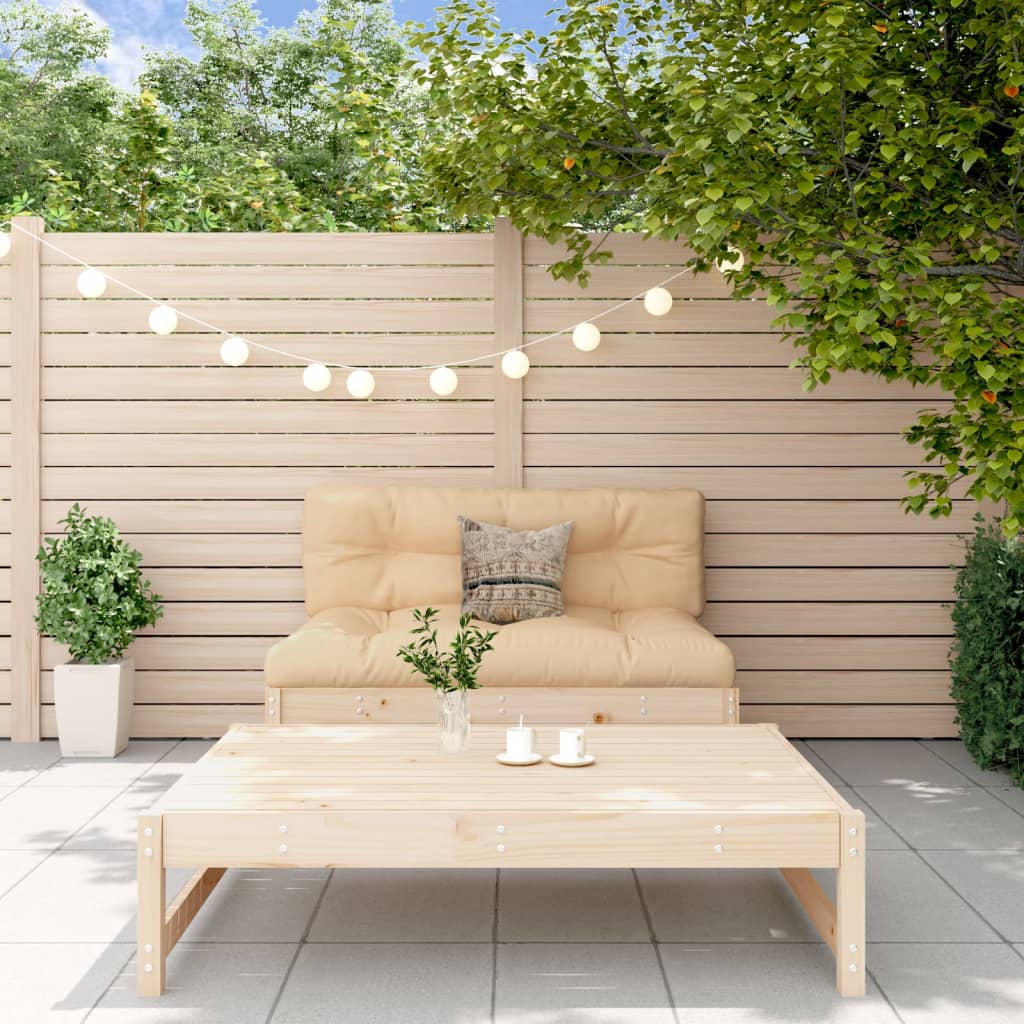Set Divani da Giardino 2 pz con Cuscini in Legno Massello | homemem39