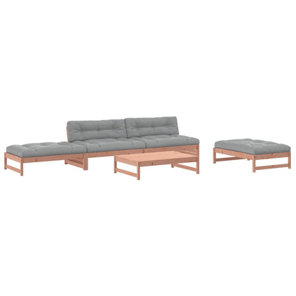 Set Divani Giardino 5 pz con Cuscini Legno Massello di Douglas - homemem39