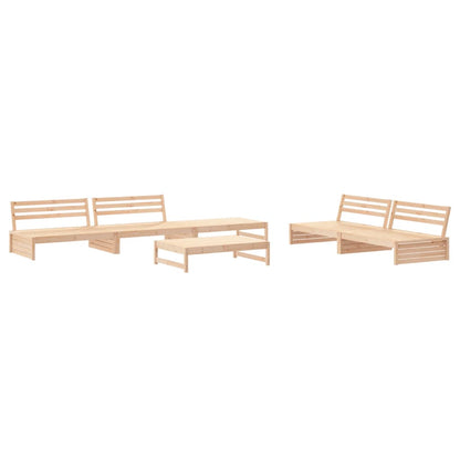 Set Divani da Giardino 6 pz con Cuscini in Legno Massello - homemem39