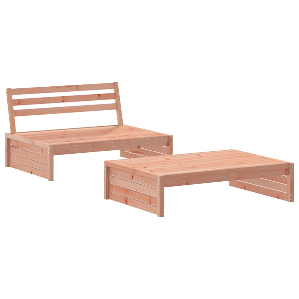 Set Divani Giardino 2 pz con Cuscini Legno Massello di Douglas - homemem39