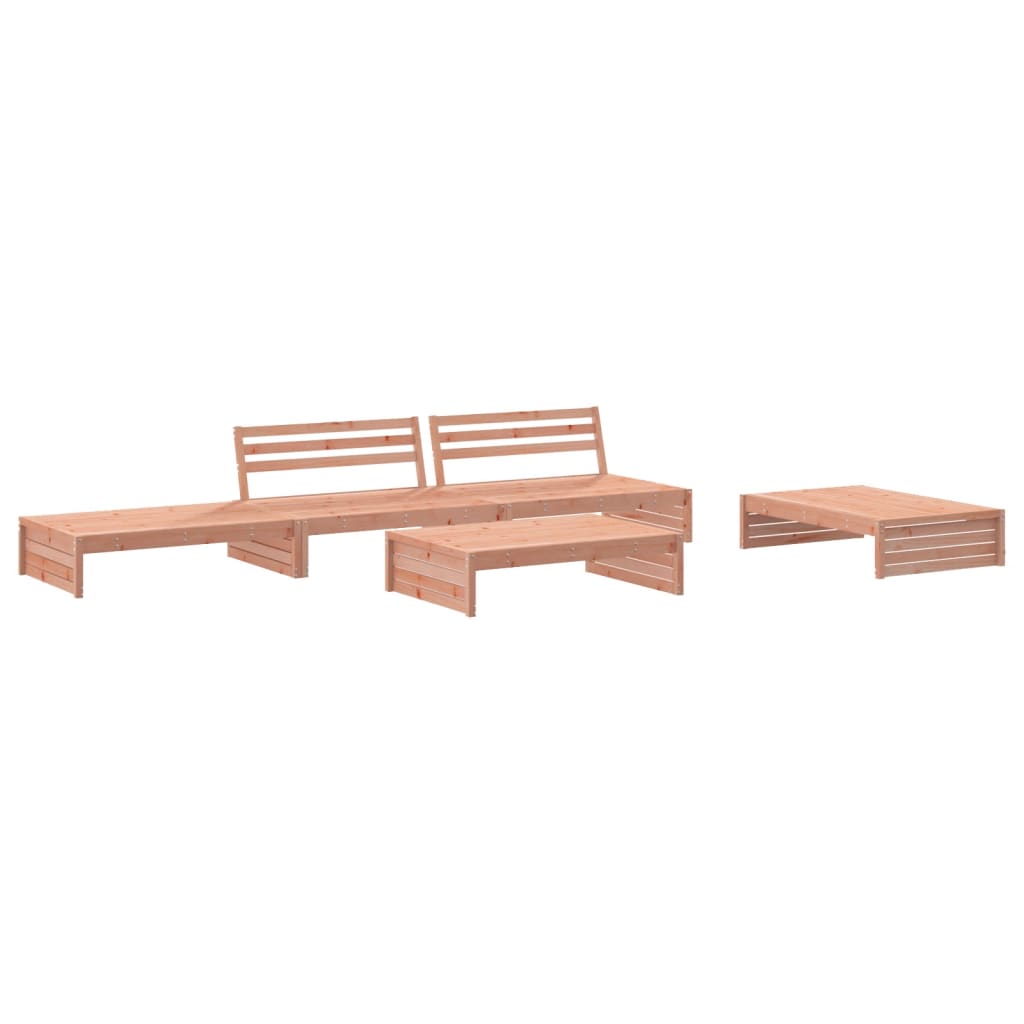 Set Divani Giardino 5 pz con Cuscini Legno Massello di Douglas - homemem39